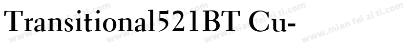 Transitional521BT Cu字体转换